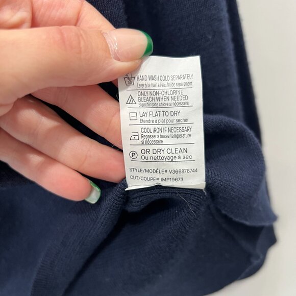 Vince Blue Wool Pullover Jumper Knit Sweater size Small - Picture 8 of 8